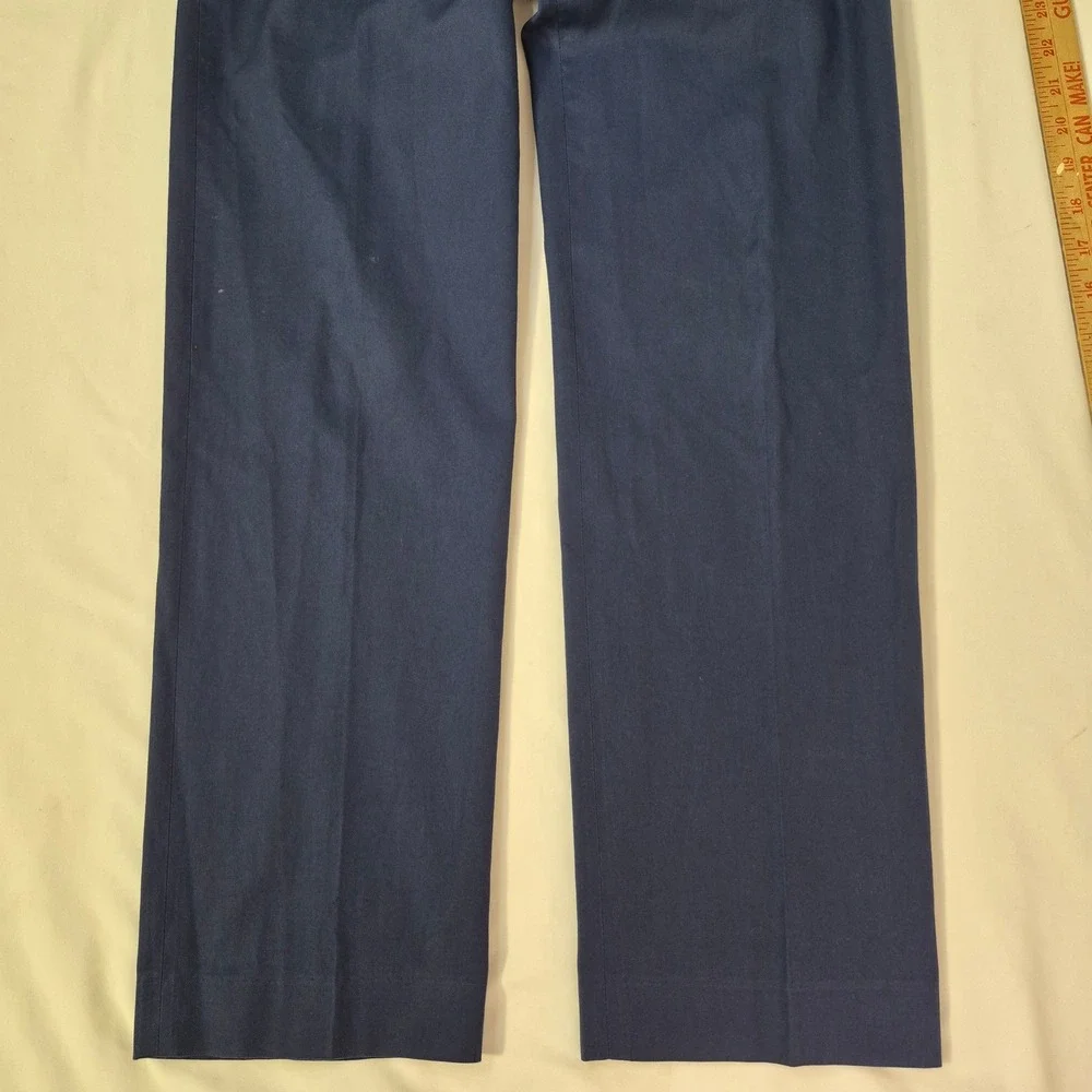 J.Crew Ludlow Slim Suit Men 34S 29x32 Classic Cotton Italian Fabric Navy Blue